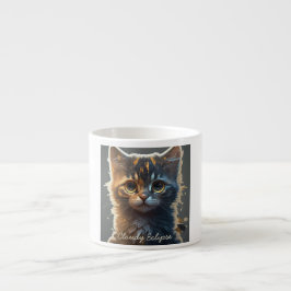 Wide Eye Tortoiseshell Kitten Spezielle Tasse