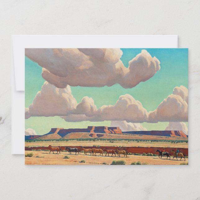 Wide Lands der Navajo von Maynard Dixon Einladung (Vorderseite)