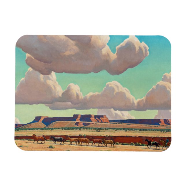 Wide Lands der Navajo von Maynard Dixon Magnet (Horizontal)