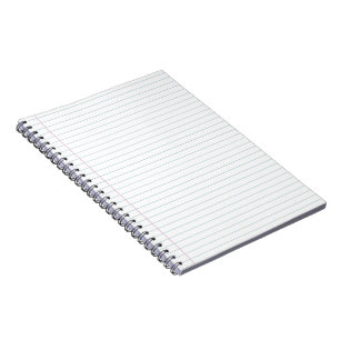 Wide Ruled Notebook Notizblock