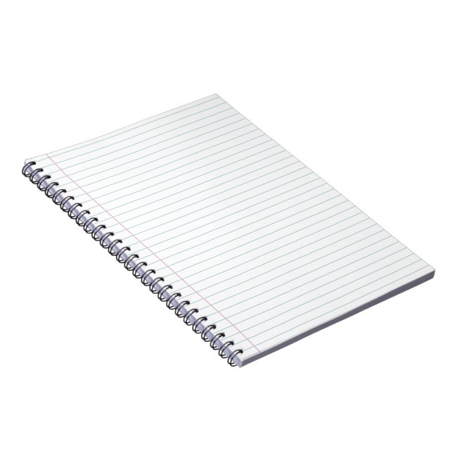 Wide Ruled Notebook Notizblock (Rechte Seite)