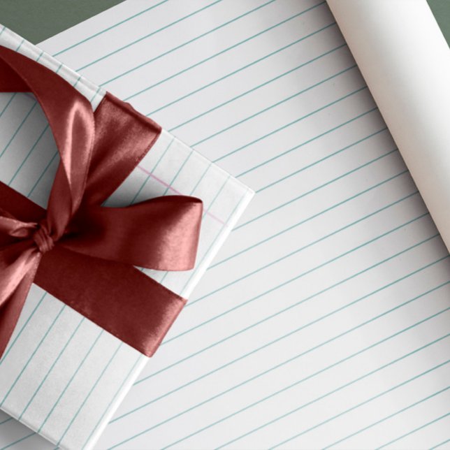 Wide Ruled Notebook Wrapping Paper Geschenkpapier (Von Creator hochgeladen)