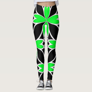 Widergespiegelter Celtic (Grün umgewandelt) Leggings