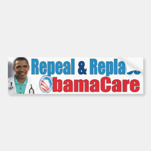 WIDERRUFEN Sie und ERSETZEN Sie OBAMACARE Autoaufkleber