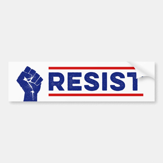 Widersetzen Sie sich Protest Anti-Trumpf Autoaufkleber (Vorne)