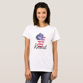 Widerstand der amerikanischen Flaggendemokratin ge T-Shirt