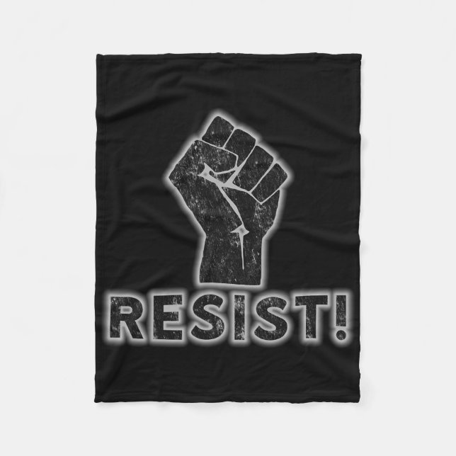 Widerstand der ersten Aktivist Protest Stärke poli Fleecedecke (Vorderseite)