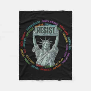 Widerstand der USA gegen Freiheitsstatue abhalten Fleecedecke