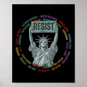 Widerstand der USA gegen Freiheitsstatue abhalten Poster