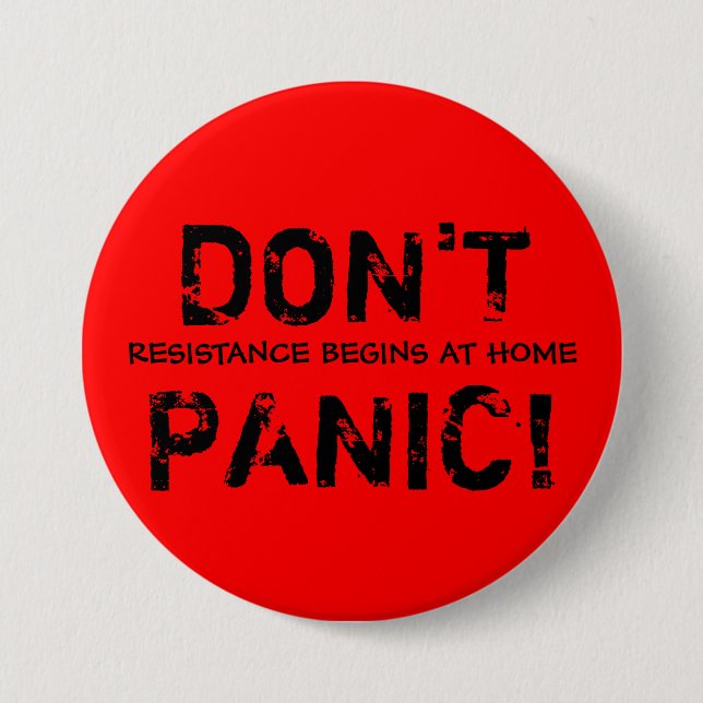 Widerstand fängt zu Hause Knopf an Button (Vorderseite)