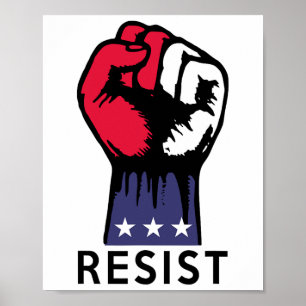 Widerstand Fight Politische Korruption USA Poster
