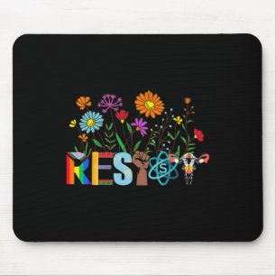 Widerstand floraler Anti-Trump-politischer Protest Mousepad