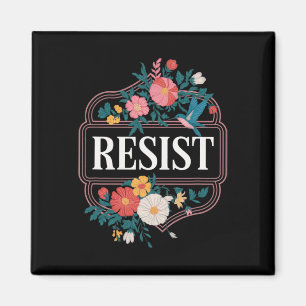 Widerstand gegen Blumenprotest Trump gegen Trump 3 Magnet
