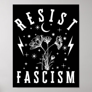 Widerstand gegen den Faschismus lange Schlange Poster