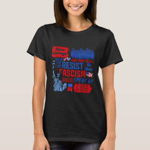 Widerstand gegen den Faschismus liberale aktivisti T-Shirt