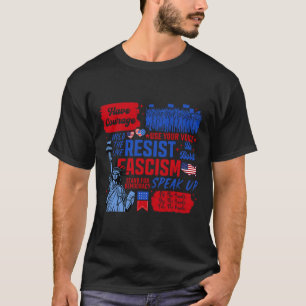Widerstand gegen den Faschismus liberale aktivisti T-Shirt