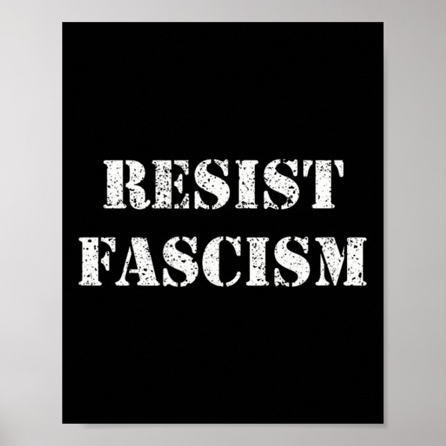 Widerstand gegen den Faschismus Poster (Vorne)