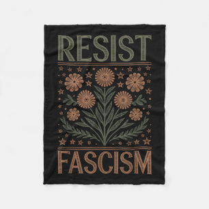 Widerstand gegen den Faschismus Protest Trump gege Fleecedecke