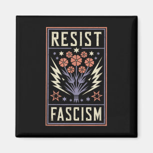 Widerstand gegen den Faschismus Protest Trump gege Magnet