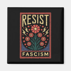 Widerstand gegen den Faschismus Protest Trump gege Magnet