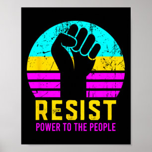 Widerstand gegen den Power des Faschismus gegenübe Poster