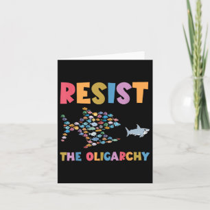 Widerstand gegen die Oligarchie Funny Fish Anti Tr Karte