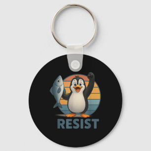 Widerstand gegen Penguin-Aktivismus-Pinguine Prote Schlüsselanhänger