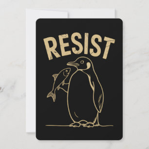 Widerstand gegen Pinguine-Aktivismus-Protest Vinta Einladung