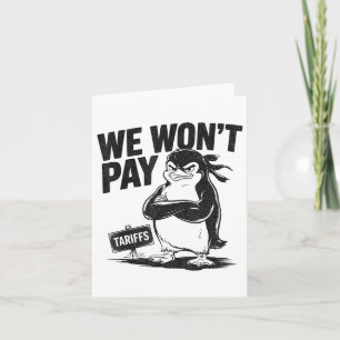 Widerstand gegen politische Ungerechtigkeit Funny Karte