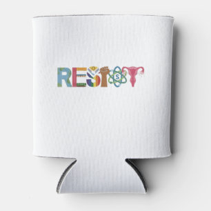 Widerstand gegen Shirt Faustprotest Liberale Dosenkühler