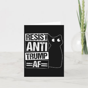 Widerstand gegen Trump Af gegen Trump Resist Karte