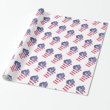 Widerstand gegen Trump: Fist amerikanischer Flag-D
