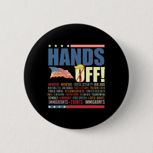 Widerstand gegen Trump gegen Protest Button