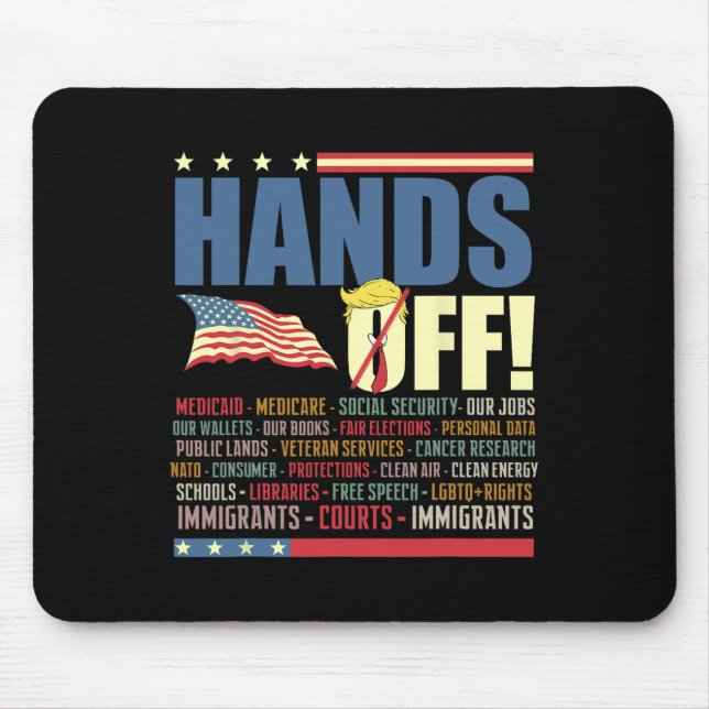 Widerstand gegen Trump gegen Protest Mousepad (Vorne)