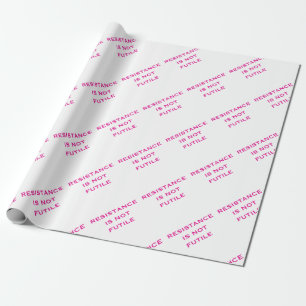Widerstand ist nicht zwecklos geschenkpapier