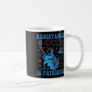 Widerstand Ist Patriotisch Statue Of Liberty 17. J Kaffeetasse