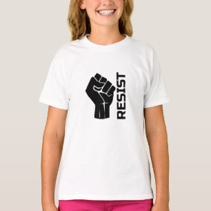 Widerstand mit der Faust - in Schwarz 0002 T-Shirt