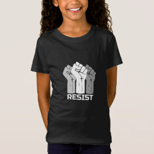 Widerstand mit Faust - in weiß 0003 T-Shirt