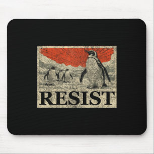 Widerstand Penguin-Aktivismus Anime Grafik stehen Mousepad
