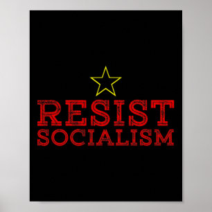 Widerstand Sozialismus Antisozialismus Poster