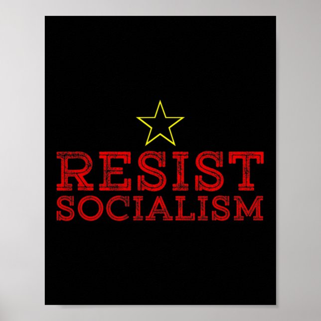 Widerstand Sozialismus Antisozialismus Poster (Vorne)