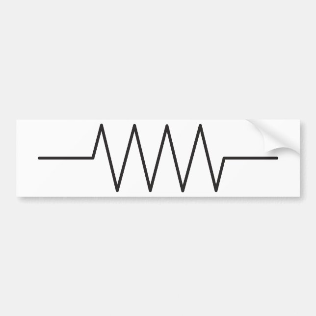 Widerstand-Symbol Autoaufkleber (Vorne)