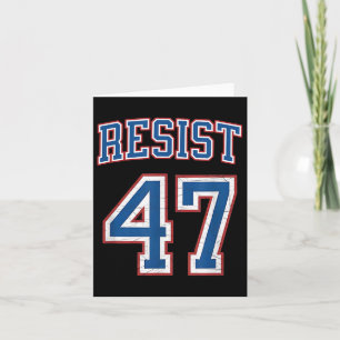 Widerstand Trump 47 Retro bedrückte politische Karte