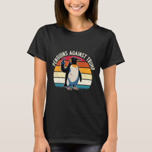 Widerstand von Pinguinen gegen Trump zieht Retro S T-Shirt