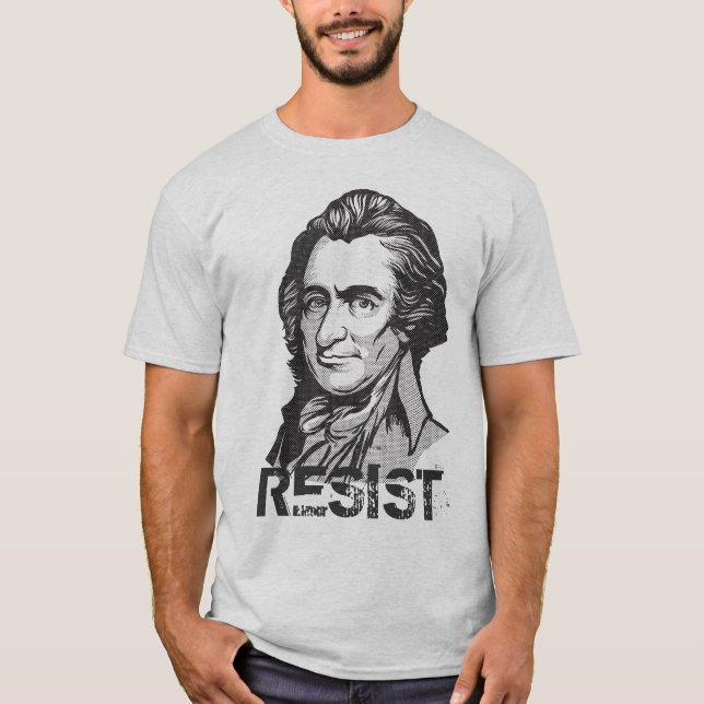 Widerstand-Zitat-T - Shirt Thomas Paine (Vorderseite)