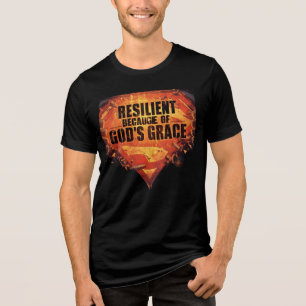 Widerstandbar wegen Gottes Grace-Super-Powern Tri-Blend Shirt