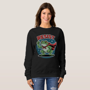 Widerstands-Frosch Portland Frosch Protest für Män Sweatshirt