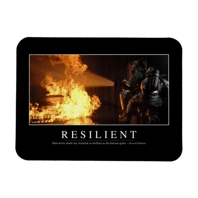Widerstandskraft: inspirierendes Zitat Magnet (Horizontal)