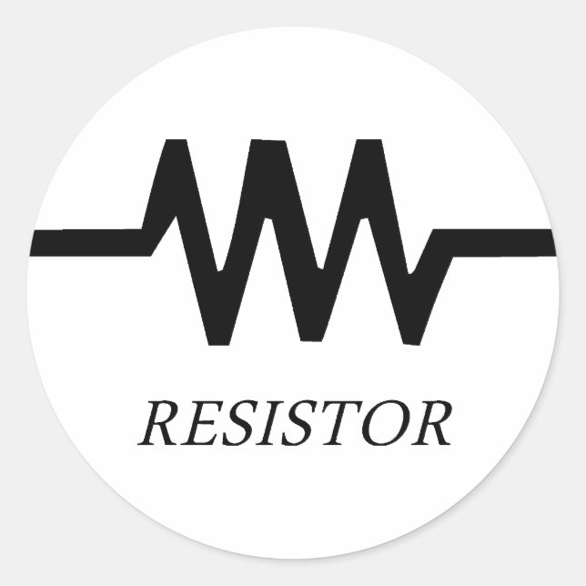 Widerstandskraft Runder Aufkleber (Vorderseite)
