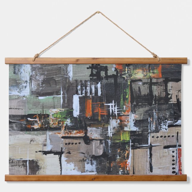 Widerstandskraft Wandteppich Mit Holzrahmen (Vorne)